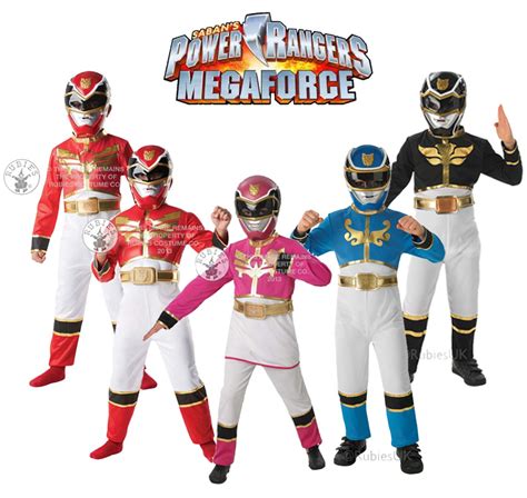 Kids Megaforce Power Rangers Superhero Ranger Boys Girls