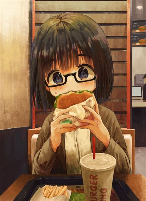 Enjoying Her Burger Original Animeburgers