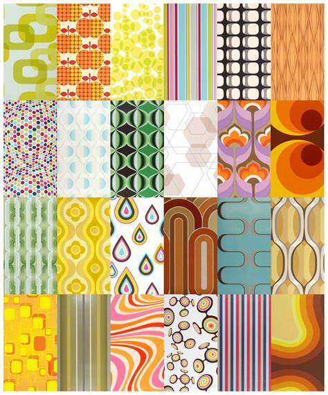 Faredisfare “70s Geometric Wallpapers ” Geometric Wallpaper