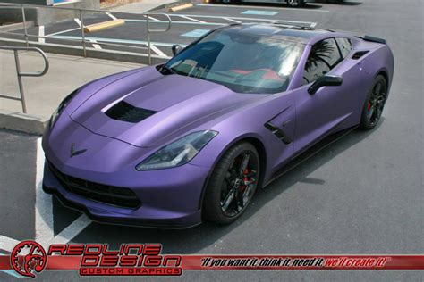 Pics Corvette Stingray Gets A Matte Purple Metallic Wrap Corvette