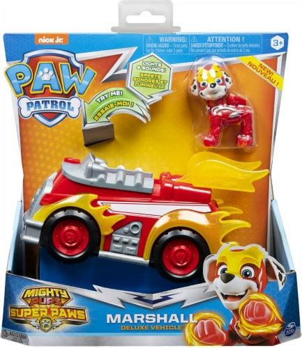 Spin Master Paw Patrol Mighty Pups Super Paws Marshalls Deluxe Vehicle
