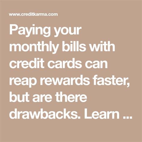 Check spelling or type a new query. Paying your monthly bills with credit cards can reap ...