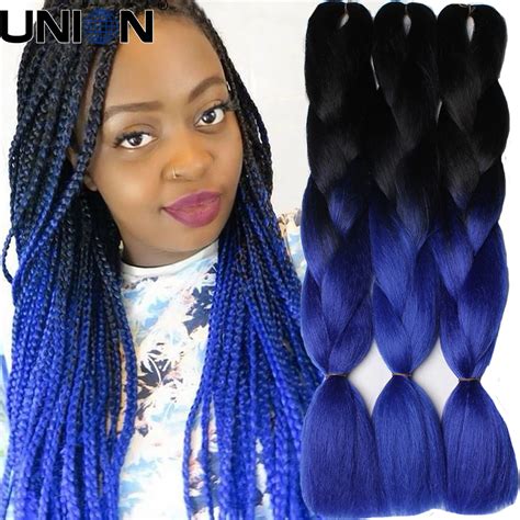 53 Best Photos Blue Black Braiding Hair Jumbo Hair Extensions Long