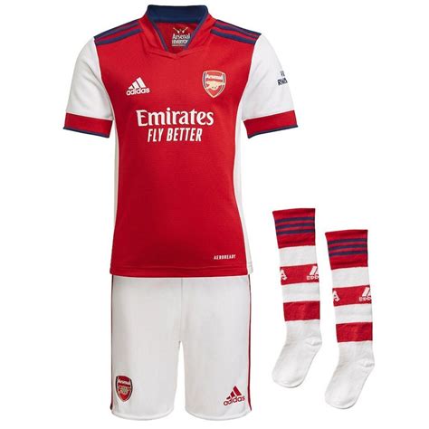 Arsenal Kids Home Kit 202122 Genuine Adidas