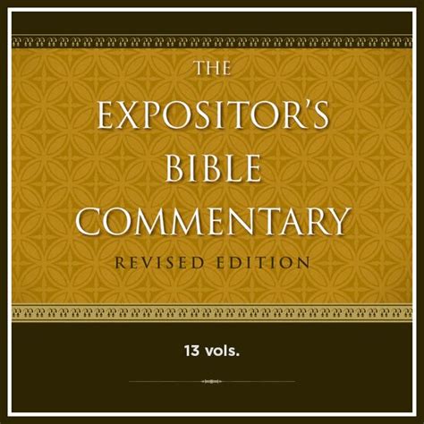 Expositors Bible Commentary Revised Edition Rebc 13 Vols Verbum