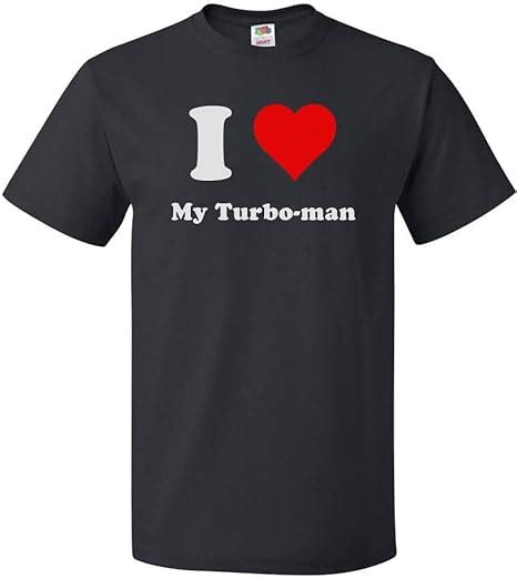 Shirtscope I Love My Turbo Man T Shirt I Heart My Turbo Man Tee Clothing Shoes
