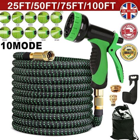 New Heavy Duty Flexible Expandable Garden Magic Water Hose Pipe With Spray Gun Ebay