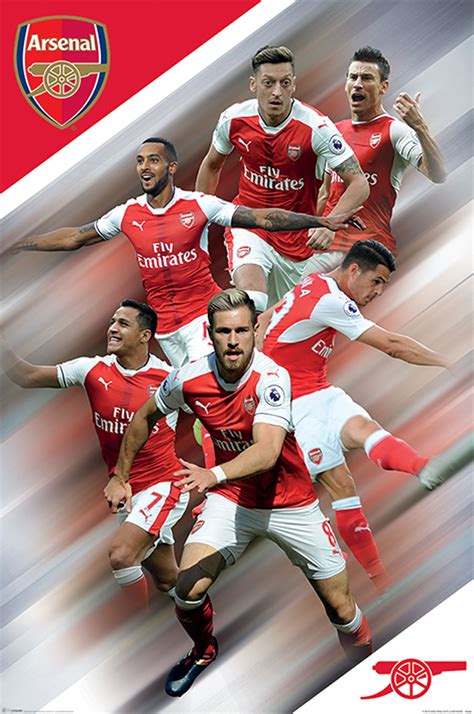 Arsenal FC - Players 16/17 - Poster - 61x91,5