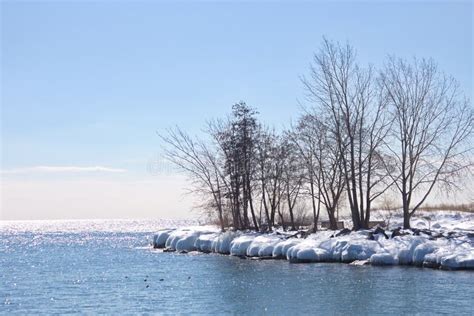 Lake Ontario Frozen Shoreline Stock Photo Image Of Nature Open 72409994