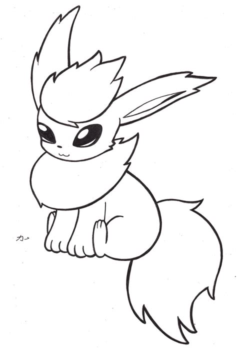Flareon Pokemon Coloring Pages At Getdrawings Free Download