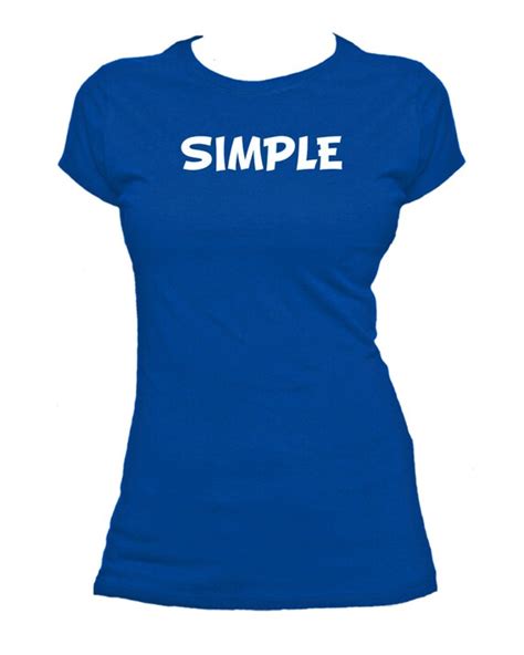 Simple One Word Funny Ladies Fitted T Shirt