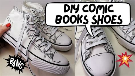 Diy Comic Book Shoes Youtube