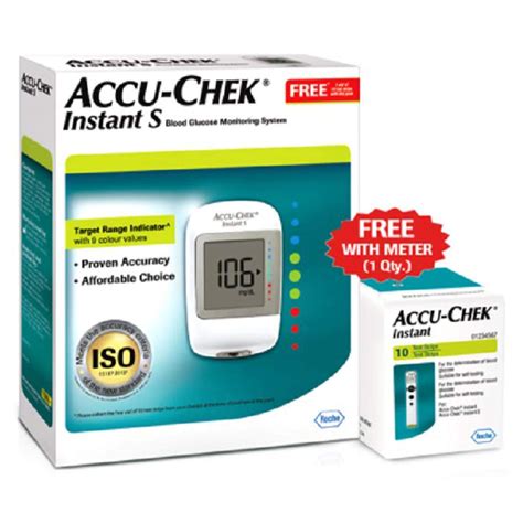 Accu Chek Instant S Blood Glucose Monitoring System With Free Test