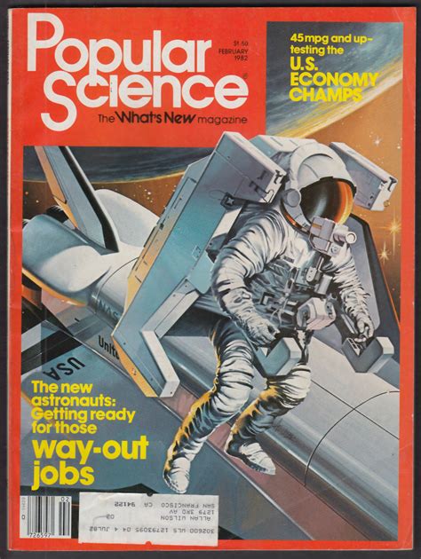 Popular Science Space Shuttle Astronauts Carbon Dioxide Electric Car 2 1982