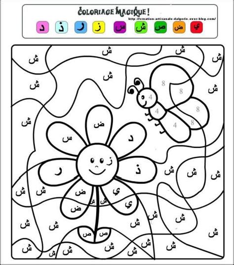 Coloriage alphabet en arabe coloriage magique alphabet arabe colorier les lettres de. Épinglé sur arabic