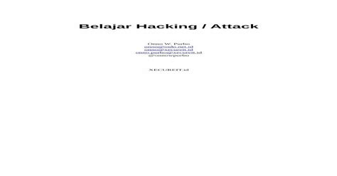 Belajar Hacking Attack Onno Centeryang Menarik Ternyata Dalam