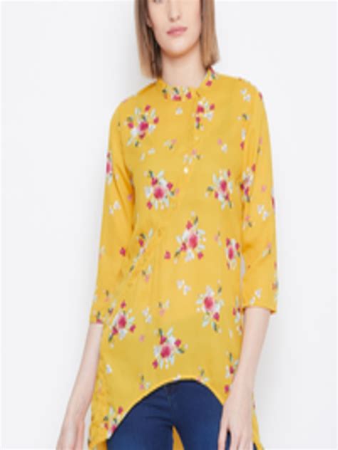 Buy Ruhaans Women Yellow Printed Tunic Tunics For Women 11243260 Myntra