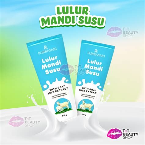 Jual Purbasari Lulur Mandi Susu Tube Gr Lulur Pemutih Whitening