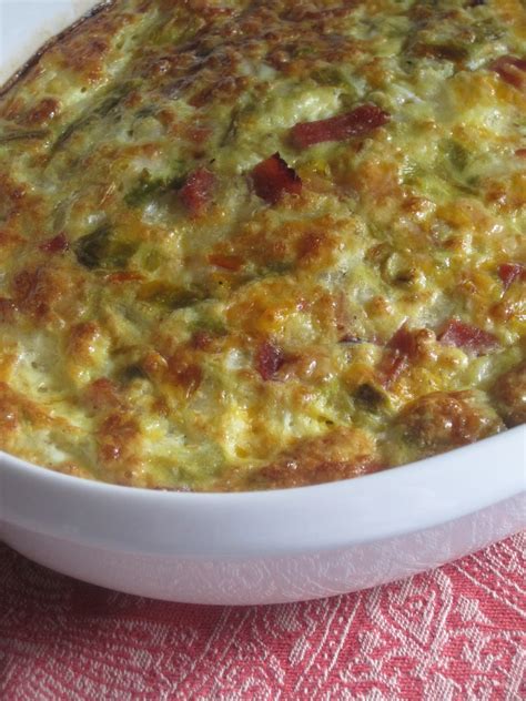 Delectably Gluten Free Green Chile Egg And Ham Crustless Quiche