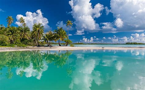 Hd Wallpaper Nature Tropical Island Beach White Sand Turquoise Sea