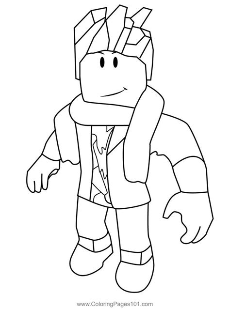 Roblox Punk Guy Coloring Page Coloring Pages Hello Kitty Colouring