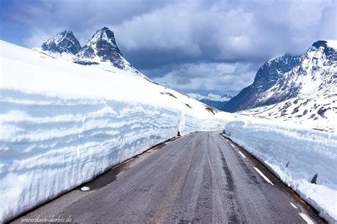 Alnestinden Winter Road Norddal Norway Dave Derbis Photography