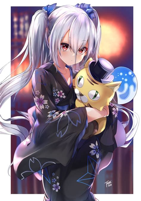Mamezou Tzakki023 Orchis Granblue Fantasy Silver Hair Commentary Request Highres 1girl