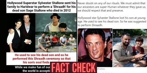Fact Check Did Hollywood Superstar Sylvester Stallone Performed Hindu