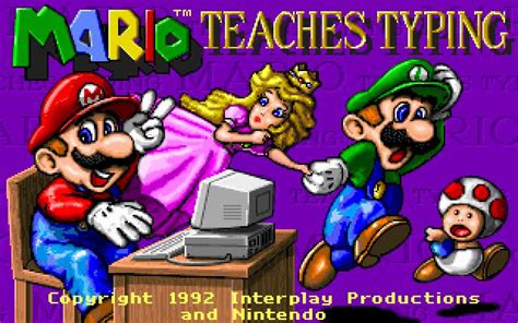Mario Teaches Typing Download 1992 Educational Game