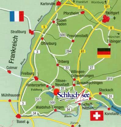Alle kaufangebote aus der region bietet ihnen der umfassende immobilienmarkt vom schwarzwälder bote. Karte Schluchsee Schwarzwald | hanzeontwerpfabriek