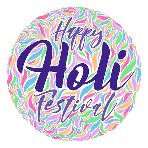 Free Vector Flat And Colorful Design Holi Festival