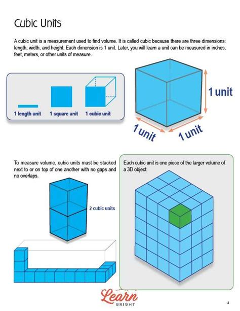 Cubic Units Free Pdf Download Learn Bright