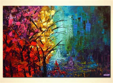 Painting For Sale Colorful Forest 4147