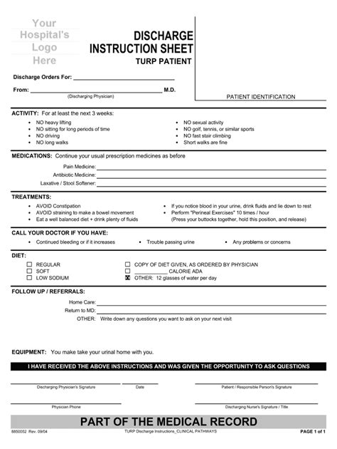 Pdf Stroke Hospital Discharge Papers Fill And Sign Printable Template