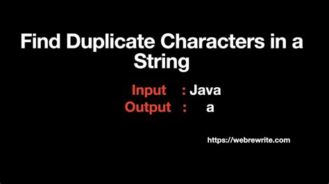 Find Duplicate Characters In A String Java Multiple Approaches