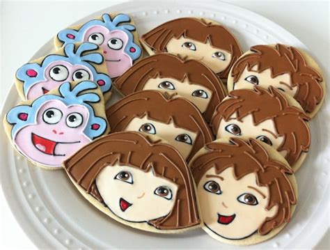 Items Similar To Dora The Explorer Decorated Cookies With Diego And