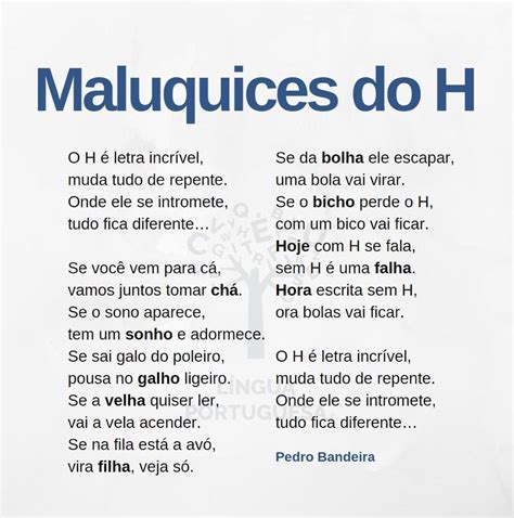 O H é Uma Letra Incrível Observatório Da Língua Portuguesa