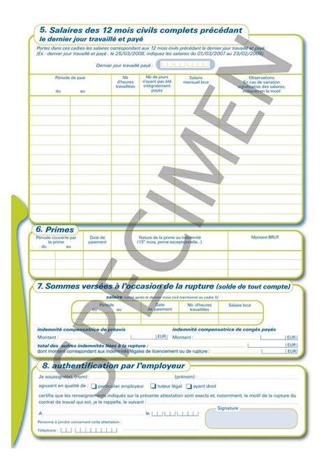 Pole Emploi Attestation Pole Emploi Particulier Employeur Cesu Vierge