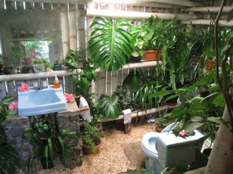 A Real Outdoor Tropical Bathroom In Guatemala One