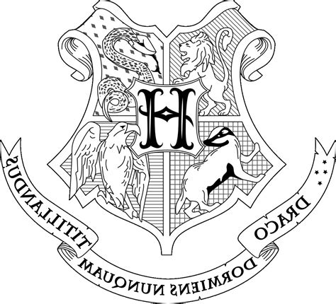 Push pack to pdf button and download pdf coloring book for free. Hogwarts Crest Coloring Page at GetColorings.com | Free ...