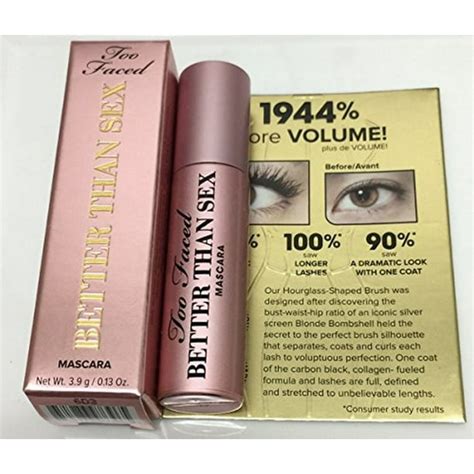 Too Faced Too Faced Better Than Sex Mascara 0 13oz [ 1 2 Of Full Size]