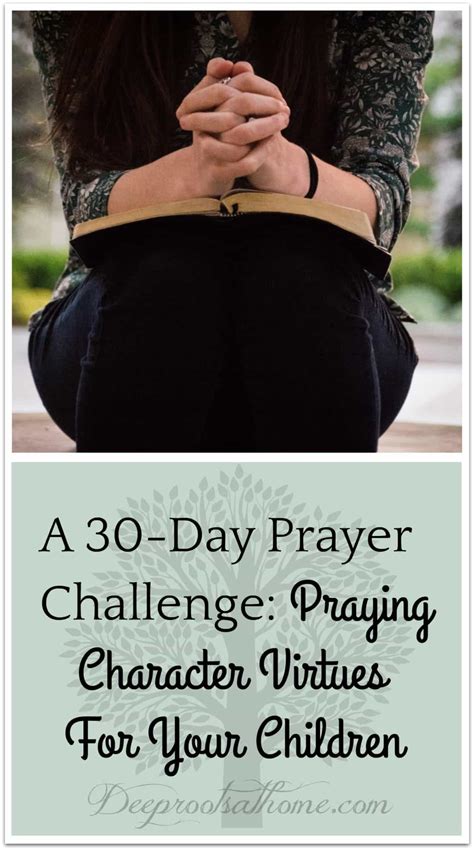 A 30 Day Prayer Challenge Praying Character Virtues For Your Children