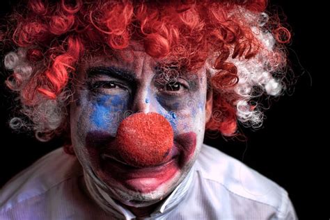 Clown Chanteur Photo Stock Image Du Fond Blanc Rouge 23899906