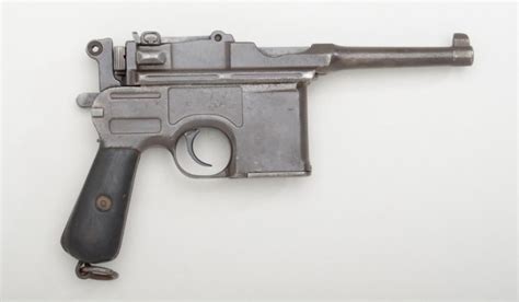 German Broomhandle Mauser Semi Auto Pistol 763mm Cal 4 Barrel