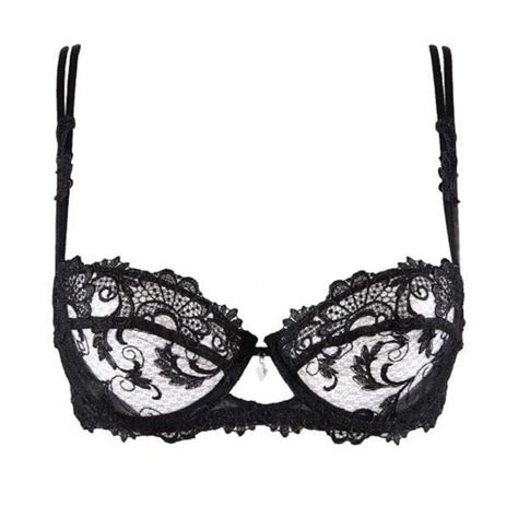 Dressing Floral Half Cup Bra In Black For Her From The Luxe Company Uk