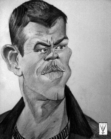 Matt Damon Drawing By Vivek Kamlekar