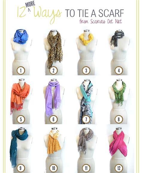 12 More Ways To Tie A Scarf