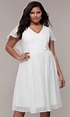 Plus-Size Knee-Length V-Neck Party Dress | Plus size party dresses ...