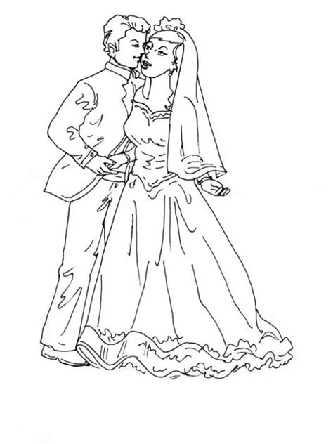 Desenhos De Casamento Para Colorir E Imprimir