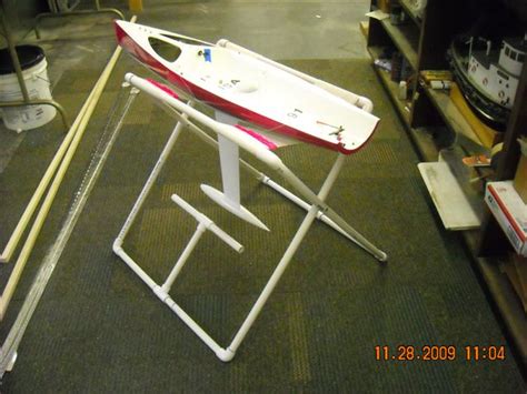 Iom Sailboat Build Pvc Boat Stand